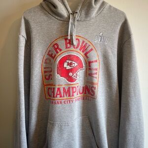 Fanatics Gray Kansas City Chiefs Super Bowl Champions Pullover Hoodie